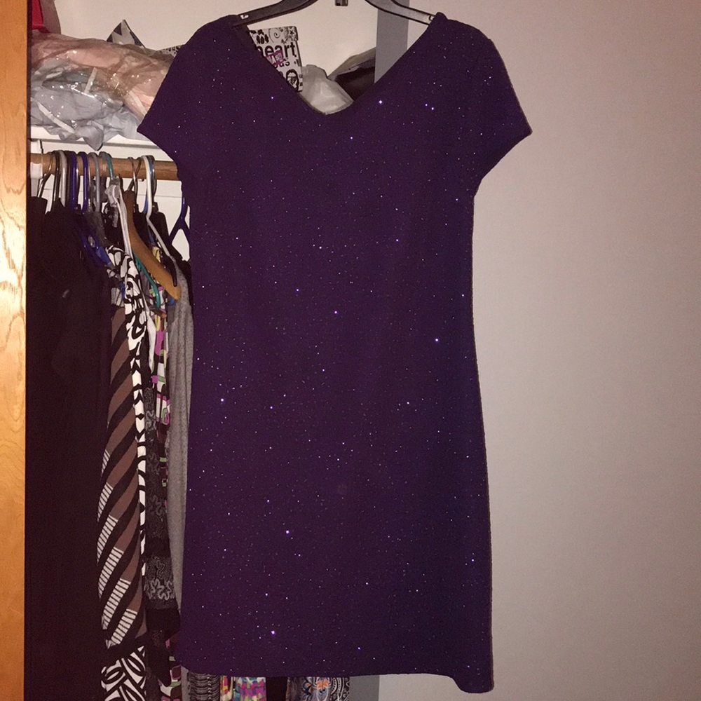 David warren New York purple sequin dress